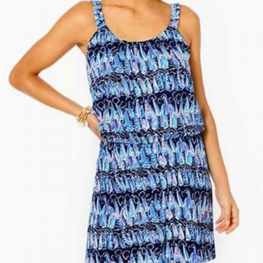 Lilly Pulitzer - Loro Romper. Size Small. NWT. Navy Sails & Stripes.